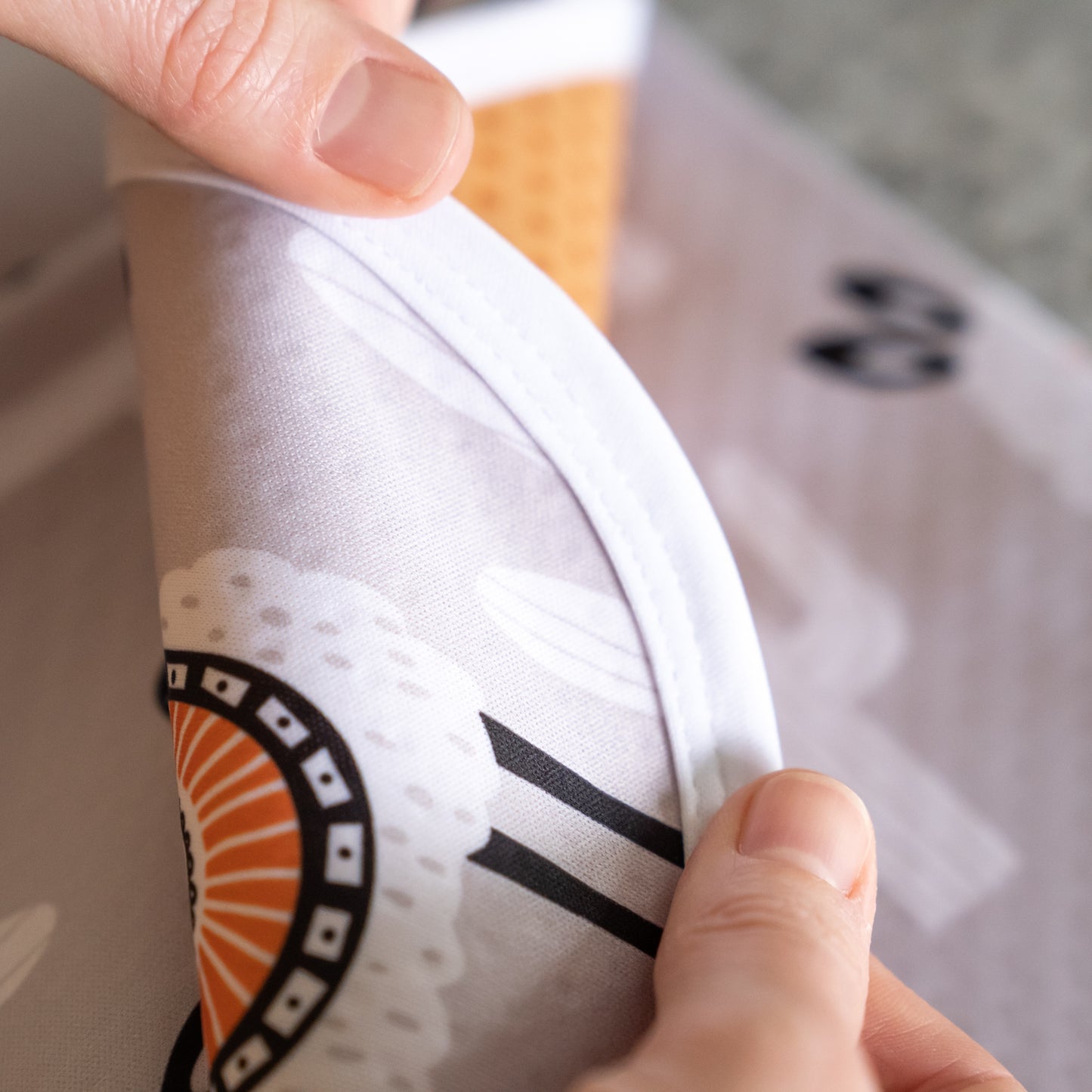 4-Layer Waterproof Splat Mat for Baby – Under High Chair Floor Mat Alpaca (130cm x 130cm )