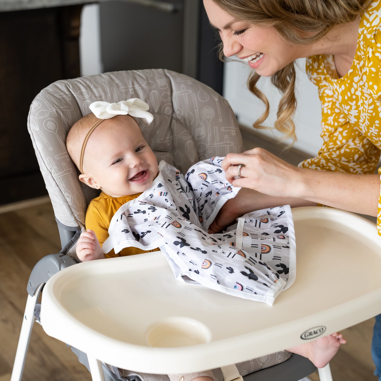 BABYBOET Long Sleeve Baby Bib Set 2PCS, Toddler Bib, Smock - Waterproof, Wipe Clean, Machine Washable with Food Catcher Pocket. 6-36Months