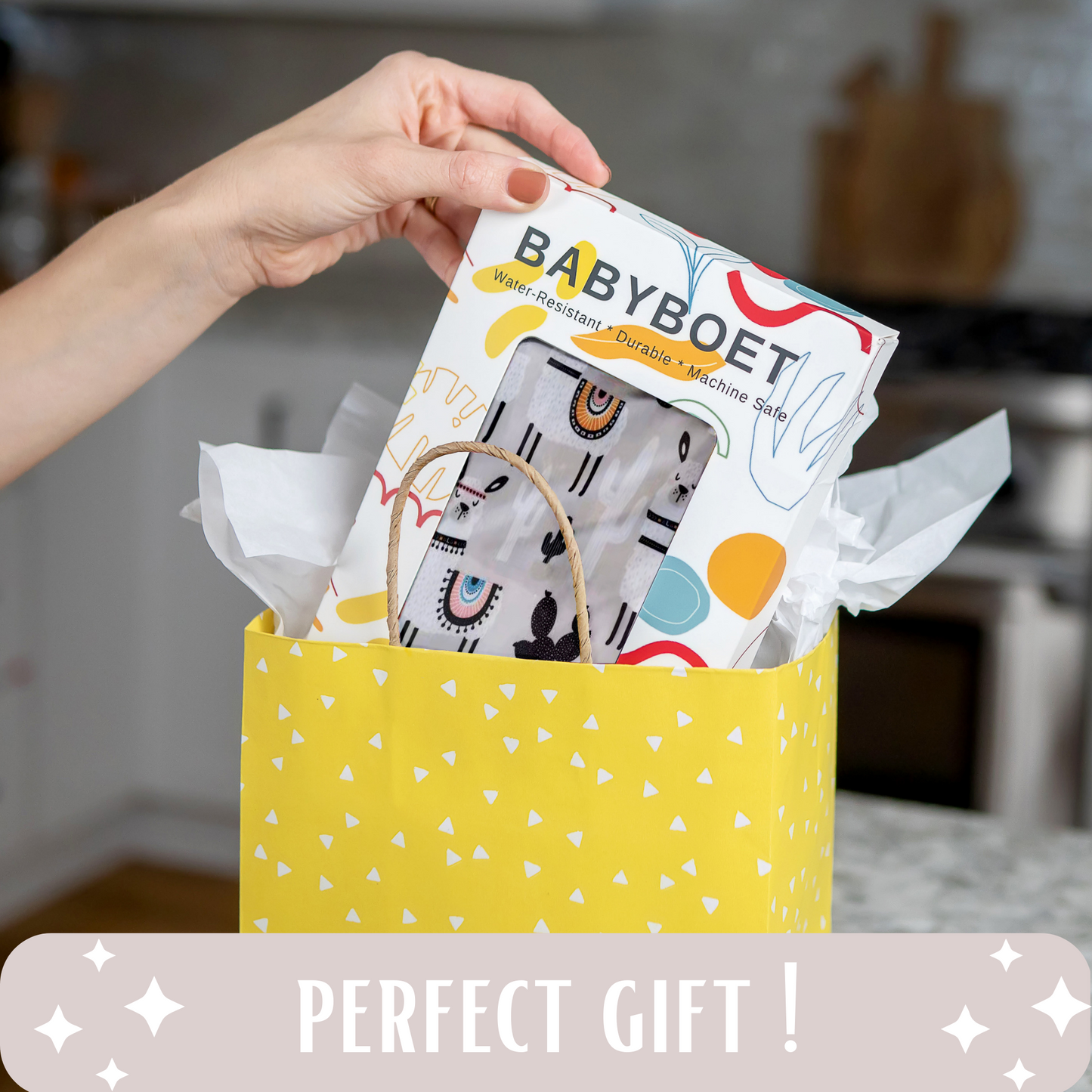 Wet Dry Bag 2PCS Waterproof Reusable with Double Zippered Pockets (Large, Alpaca & Sloth, 2PCS)