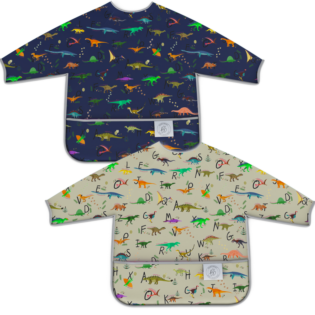 mess free waterproof long sleeved bibs