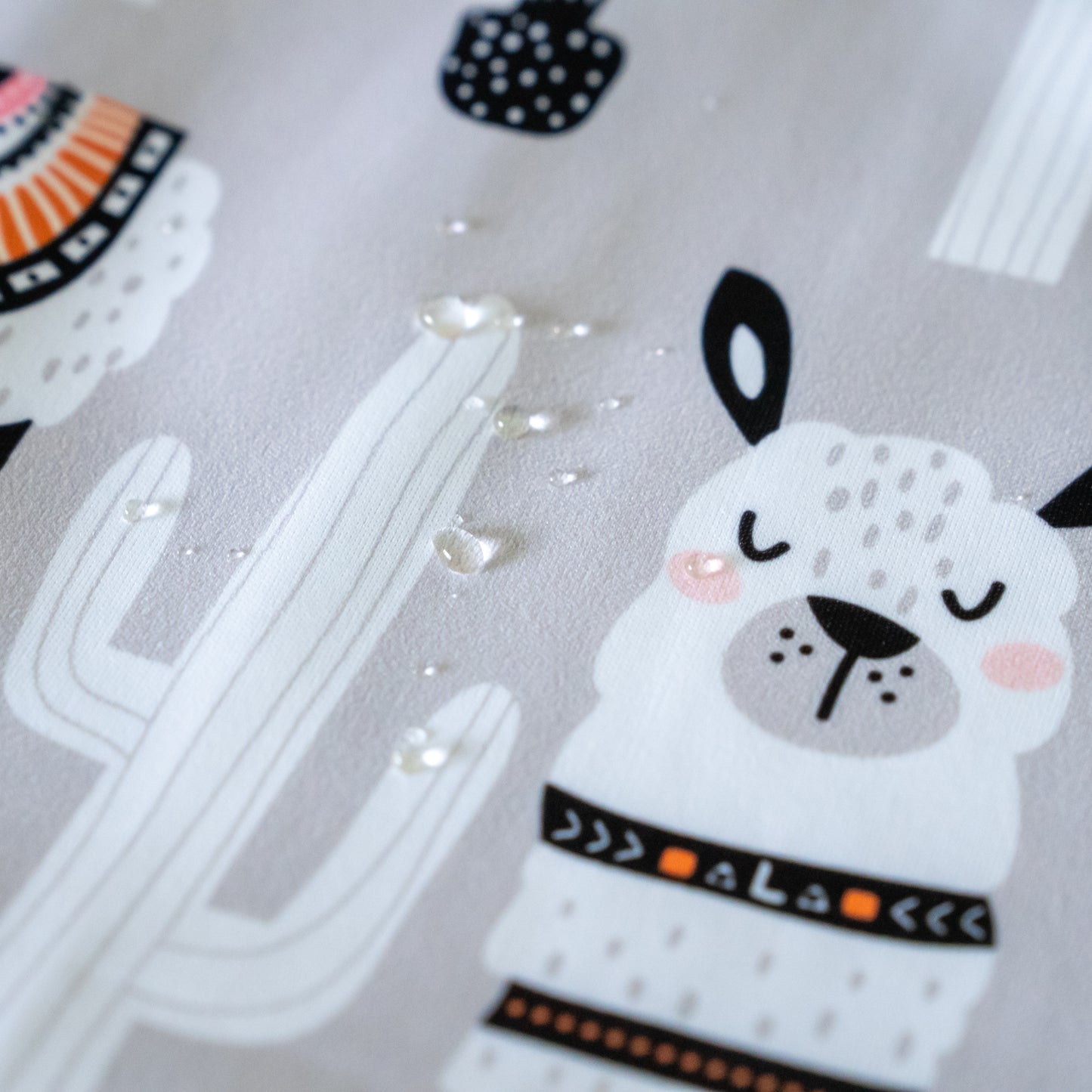 4-Layer Waterproof Splat Mat for Baby – Under High Chair Floor Mat Alpaca (130cm x 130cm )