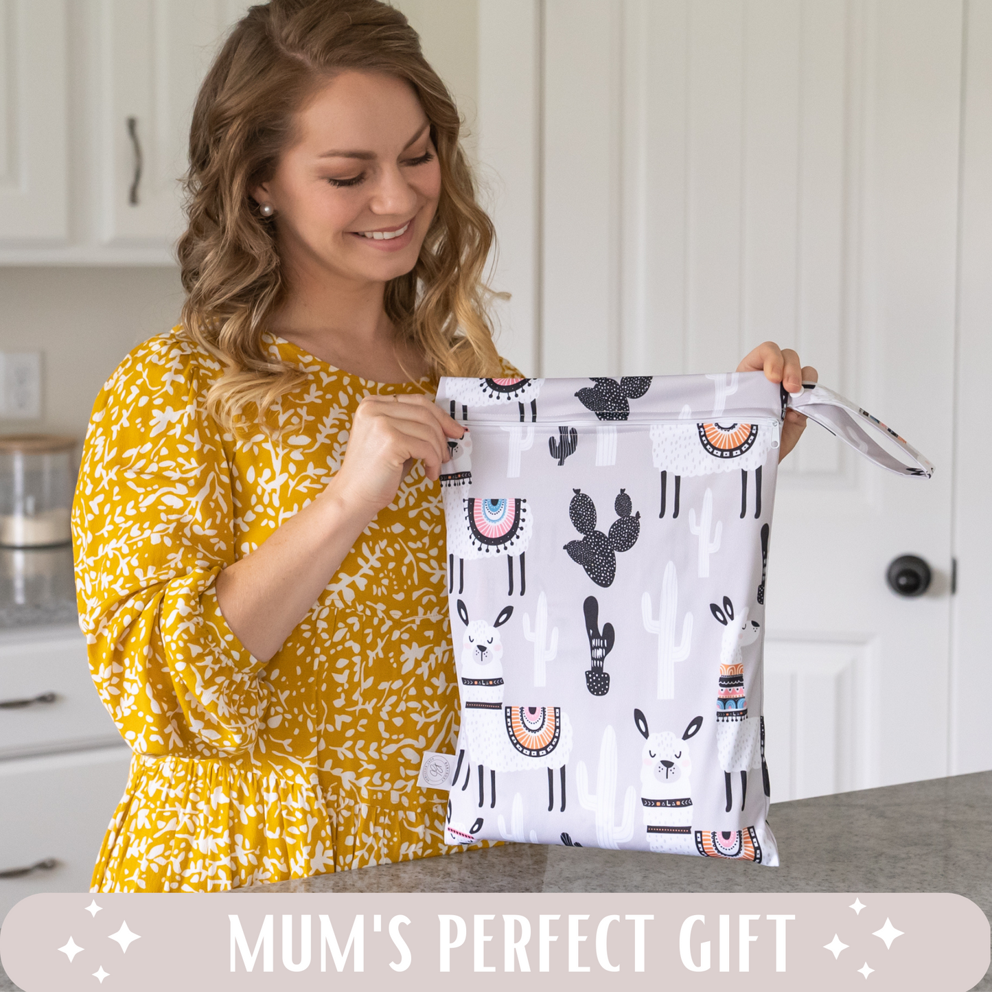 Wet Dry Bags Waterproof Reusable with Double Zippered Pockets Travel Beach Pool Daycare Baby Items Yoga Gym Bag L30x40cm